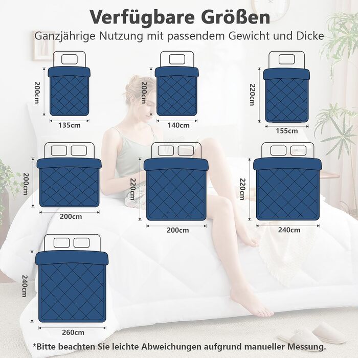 Всесезонна ковдра CozyLux 200x200 см, біла, для 4 сезонів