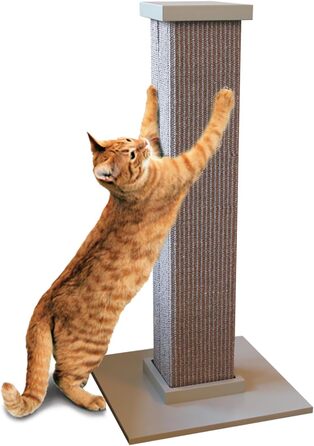 SmartCat Pioneer Pet Ultimate Cat Scratching Post, Grey, 32 Inch (Pack of 1)