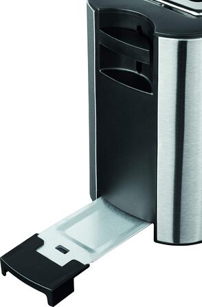 Тостер ECG ST 10630 SS з нержавіючої сталі, чорно-срібний