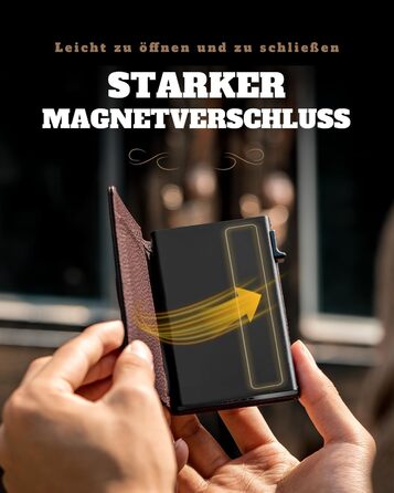 Чоловічий гаманець DODENSHA® MagSnap з RFID захистом та відділенням для AirTag, картхолдер, гаманець на 10+ карт, з відділенням для монет, фіолетовий (Lila-togo)