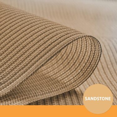 Coolaroo Privacy Screen Fabric Roll for Privacy, Carport, Fence, Windscreen, 70% UV Protection, 1.8 x 25.4 ft, Sandstone