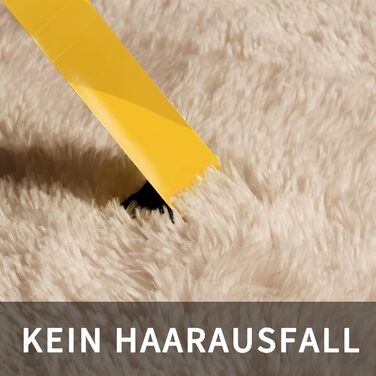 Килим Treeboy Hochflor, сірий, 80x160 см, для вітальні та спальні, антиковзаючий, м'який, плюшевий, машинного виробництва