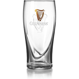 Набір з двох келихів Guinness з логотипом та дизайном арфи, 568 мл