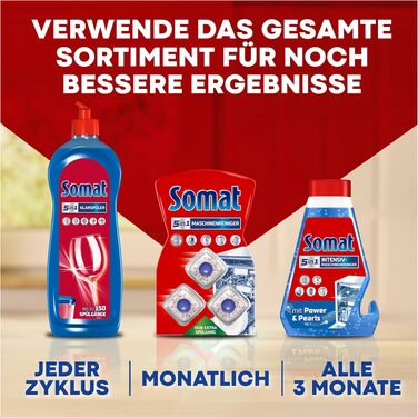 Таблетки для посудомийних машин Somat All in 1 Extra, для всіх програм (Eco, коротких, низькотемпературних), 92 шт