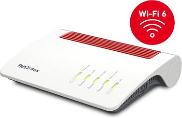 Роутер FRITZ!Box 5590 Fiber: Wi-Fi 6, 2.5 Gigabit LAN, Mesh, DECT, для підключення до оптоволоконного інтернету