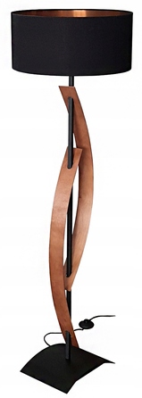 Підлоговий торшер Adex, чорний матовий, E27 60 Вт, 145 см