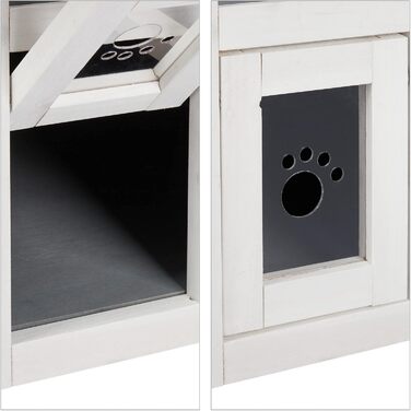 Кіт-будинок Relaxdays з тканини, кіт-печера з 2 входами, 71,5 x 62,5 x 44 см, складаний, сірий/білий