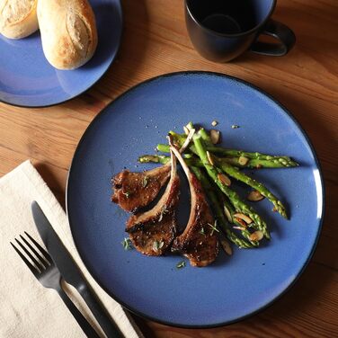 Набір посуду Gibson Soho Lounge, 16 предметів, блакитний, кераміка, для 4 осіб