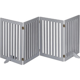 Захисне ворота Relaxdays для собак, розкладне, сіре (70 x 207 см)