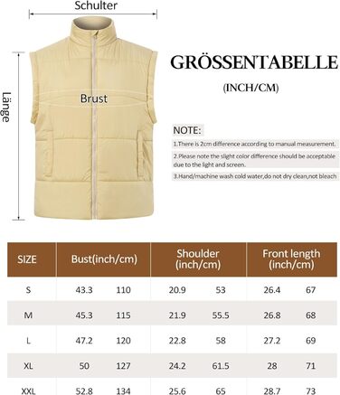 Легка степкова жилетка Daen Weste з коміром-стійкою, без рукавів, для осені/зими/міжсезоння, для активного відпочинку на природі, S-XXL (Хакі, S)