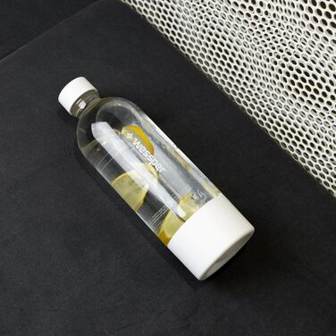 Wessper Машина для газованої води, комплект 800 мл, PET-пляшки без BPA & 60л CO2 балон | Професійний карбонізатор води | Білий