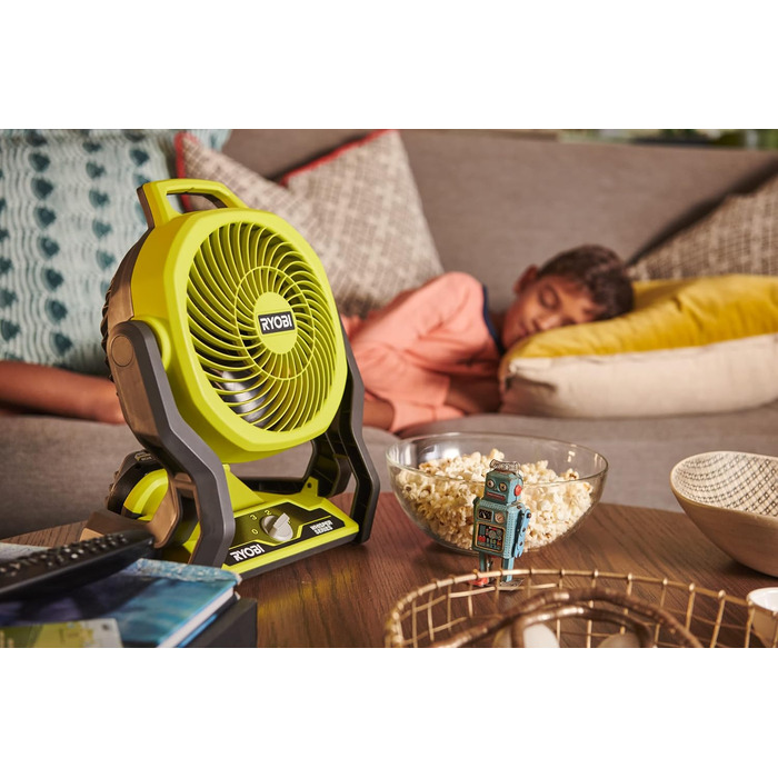 RYOBI RCF18-0: Акумуляторний вентилятор з кріпленням, 18V, зелений (діаметр барабана 19 см)