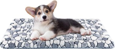 VANKEAN Stivoe Dog Cage Pad, Reversible (Cool and Warm), Soft Pet Sheep Mat Dog Bed for Crate, Suitable for Small to XX-Large Dogs and Cats, Machine Washable Crate Beds (S)