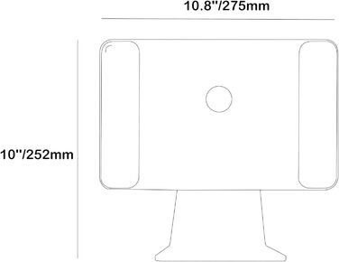 Магнітна підставка-тримач для Apple iPad Pro 12.9 (3-6 покоління) та iPad Air 13 (M4/M5), срібляста