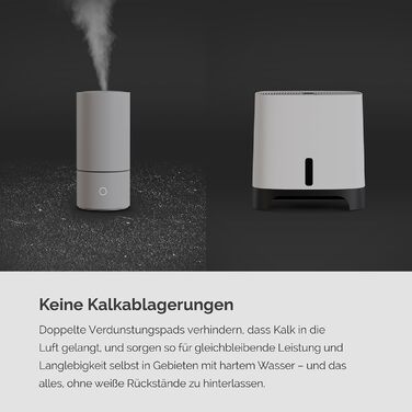 Зволожувач повітря Meaco Armin 680 мл - Вертикальний, для кімнат до 89 м², великий бак 4.7 л, для жорсткої та м'якої води, без білого нальоту