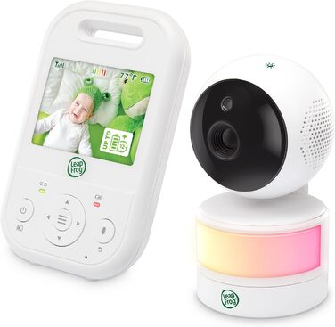 Відеоняня LeapFrog LF2513 без Wi-Fi, IPS LCD екран 2.8 дюйма, поворотна, нічне бачення, 300 метрів, датчик температури