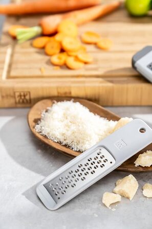 Терка дрібна ZWILLING Z-Cut багатофункціональна, нержавіюча сталь, пластик, сіра (міні-терка)