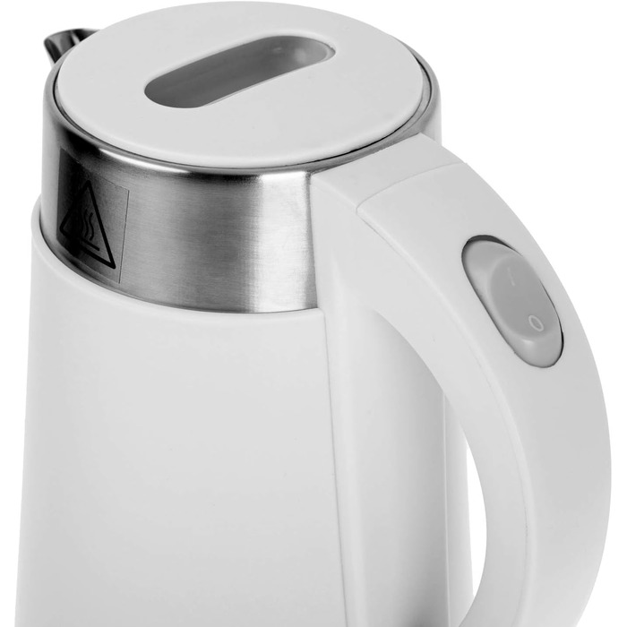 Електричний чайник Adler 0.6 л - компактний, бездротовий, з нержавіючої сталі, для кемпінгу та подорожей, ідеальний для літніх людей