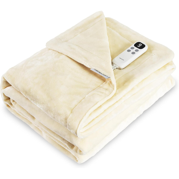 Електрична ковдра Cecotec HeatConfort 180x130 см, 130 Вт, 10 температурних режимів, LCD-контролер, таймер, PTC+ NTC технологія