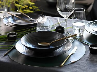 Набір посуду Creatable Serie Lava Stone (6 предметів) з кераміки, придатний для миття в посудомийній машині та використання в мікрохвильовці, зроблене в Португалії