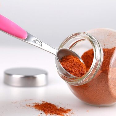 Stainless Steel Measuring Cup and Spoon Set - Measuring Cups and Spoons for 10 and 5, Mini Stainless Steel Measuring Spoon Set for Dry and Liquid Ingredients