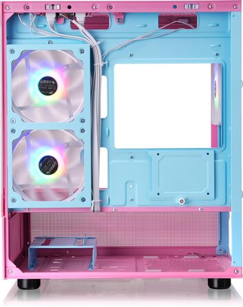 Корпус ПК Thermaltake TG ARGB Micro-Tower View 170 з Tempered Glass, 3 вентилятори ARGB, підтримка радіаторів 240/280mm, білий (Bubble Pink)