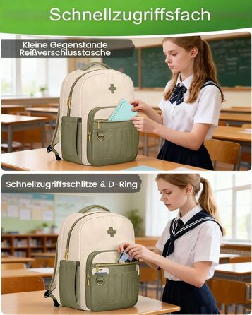 Шкільний рюкзак MATEIN для підлітків (дівчаток та хлопців), 15.6