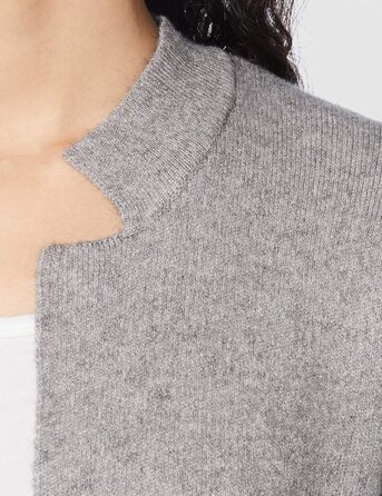 Жіночий кардиган-туніки Organ Daen з довгими рукавами, блоки кольорів Бордо/Чорний (TXS, Сірий)