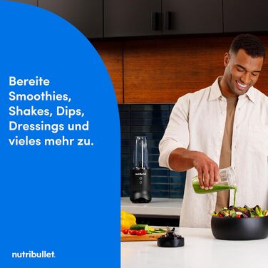 Nutribullet Ultra NB1206MB: Електричний блендер для смузі з Tritan-контейнером, 1200W, сірий