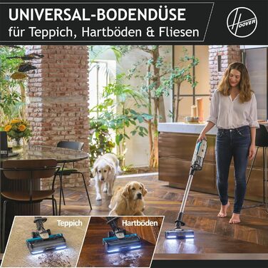 Бездротовий акумуляторний пилосос Hoover HF9 I Без мішка, LED-підсвітка, Anti-Twist насадка, для всіх поверхонь (для тварин)