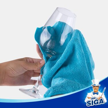 Універсальні серветки з мікрофібри для прибирання MR.SIGA, набір 50 шт (32 x 32 см)