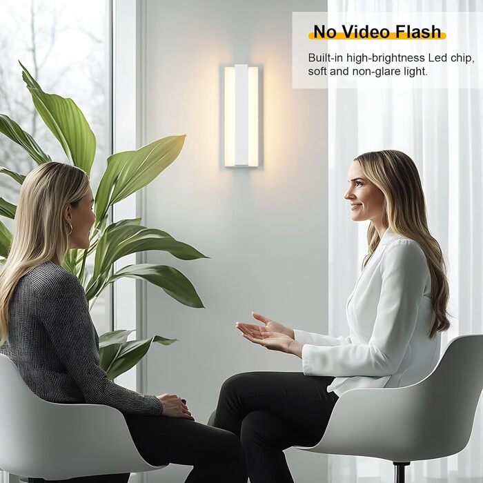 Klighten LED настінна лампа 16W, тепле світло 3000K, для вітальні, спальні, коридору, балкону, сходи, з алюмінію та нержавіючої сталі