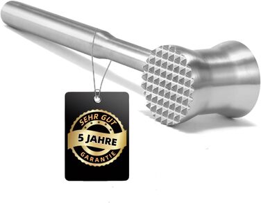 Ніж для відбивання м'яса Fleischklopfer з нержавіючої сталі, подвійний, для стейків, курки, свинини та яловичини, кухонний інструмент з 5-річною гарантією