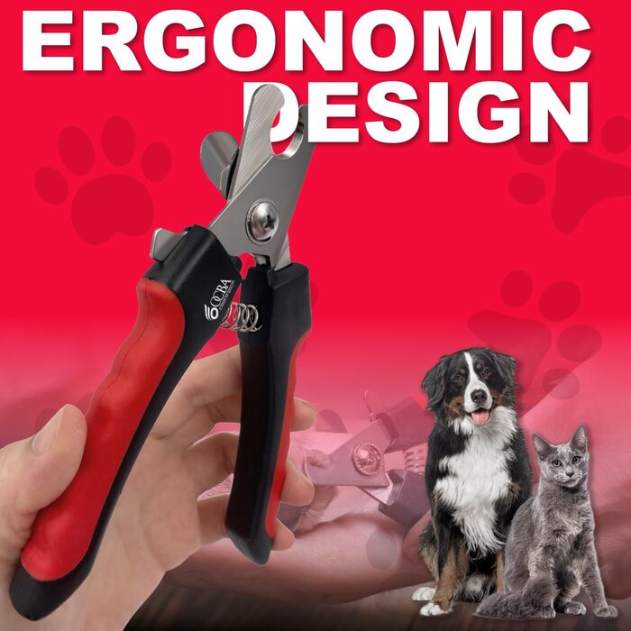 Професійний триммер для кігтів собак та котів з пилочкою. Нержавіюча сталь. Підходить для собак та котів будь-яких порід