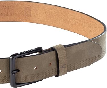 Чоловічий шкіряний ремінь Camel Active з нубуку (3XL, світло-коричневий)