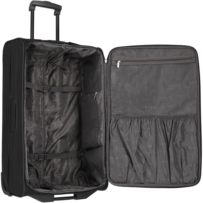 Чемодан на колесах Paklite Orlando, 73 см, 80 л, чорний - великий дорожній валіза
