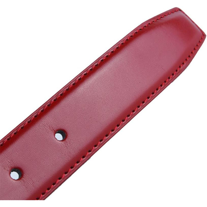 Жіночий шкіряний ремінь Biagiotti, червоний, 3 см, регульований, з подарунковою коробкою (110 см)