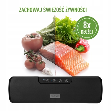 Вакууматор Browin 110 Вт, ширина шва 30 см, чорний