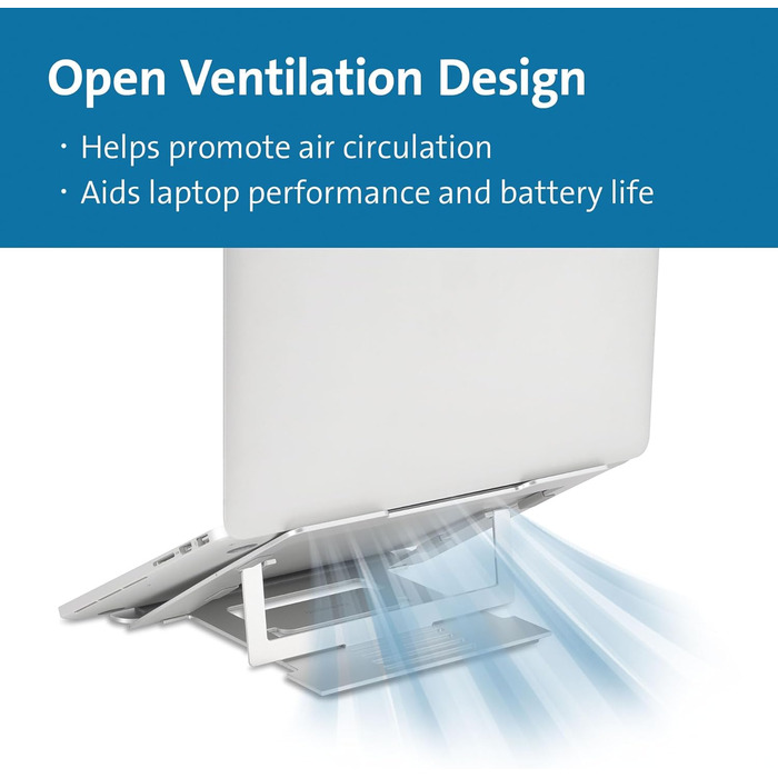 Підставка для ноутбука Kensington EasyRiser Silber: регульована, з вентиляцією, для екранів до 16 дюймів