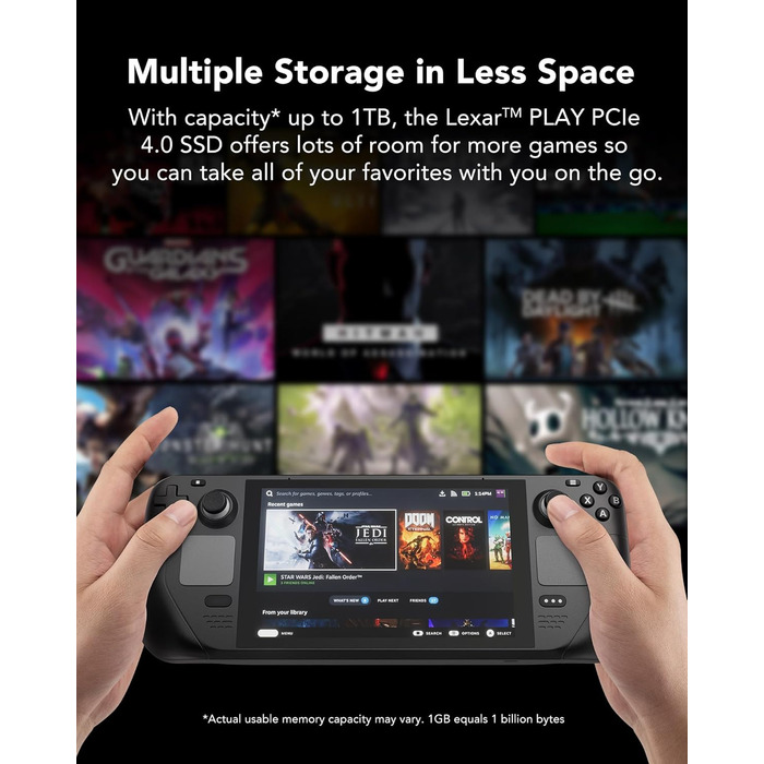 Lexar SSD 1TB M.2 2280 PCIe Gen3x4 NVMe - Внутрішній SSD накопичувач для ПК та геймерів