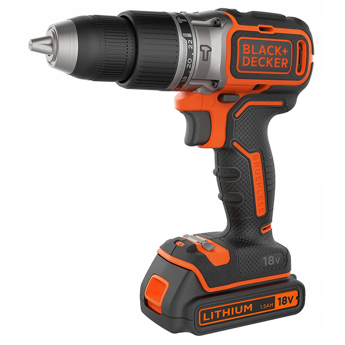 Акумуляторний шурупокрут Black+Decker 18 В BL188KB-QW