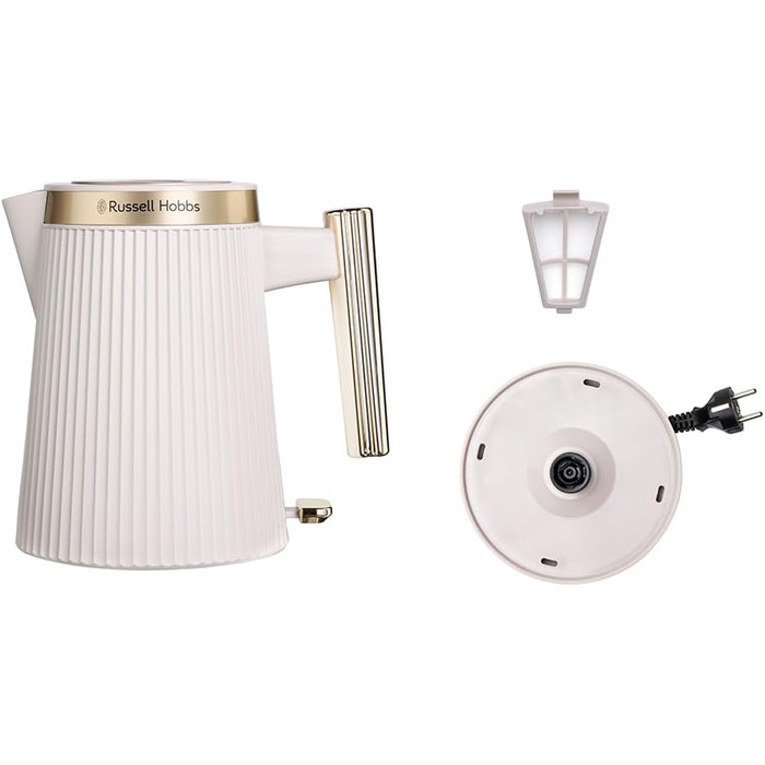 Електричний чайник Russell Hobbs Brontë Stone 1.7L 2400W з матовим дизайном та золотистими акцентами