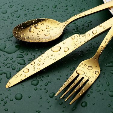 Набір столових приборів OGORI для 6 осіб, 30 предметів, з дзеркальним поліруванням, нержавіюча сталь 18/10, набір столових приборів для дому/вечірки/ресторану (подарункова коробка)