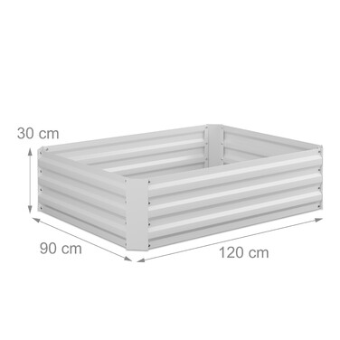 Relaxdays Metal Raised Garden Bed