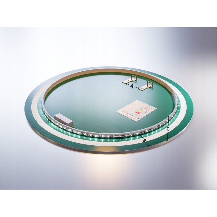 Настінне кругле LED-дзеркало Stylowelustro, 600x600 мм