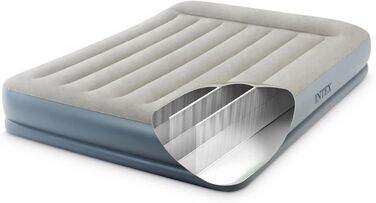 Надувний матрац Intex Queen Kissen Rest Fiber-Tech RP 152x203x30 см (64118ND) - комфортний матрац для сну