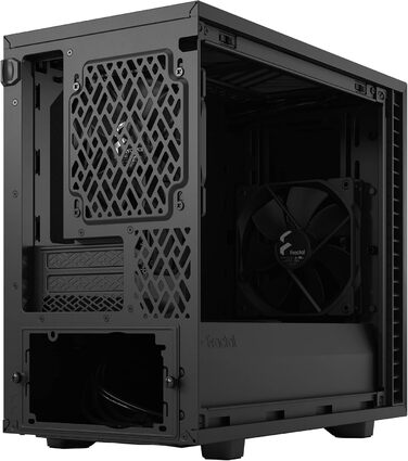 Корпус для ПК Fractal Design Define 7 Nano Black - Mini ITX, тиха система, скло, чорний
