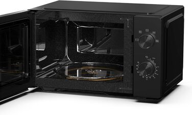 Мікрохвильова піч Hisense H20MOBS4HI 20 л з InverterTech, керамічним покриттям та дитячим блокуванням (чорний)