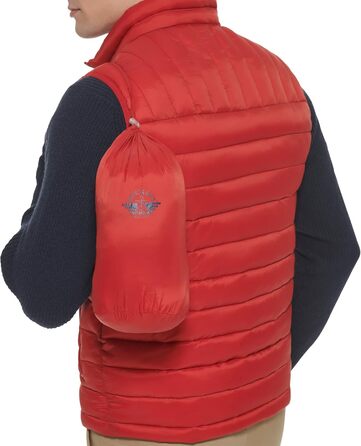 Чоловічий пуховик Docker Claic Ultra Loft Packable з альтернативою пуху (M, вишневий)