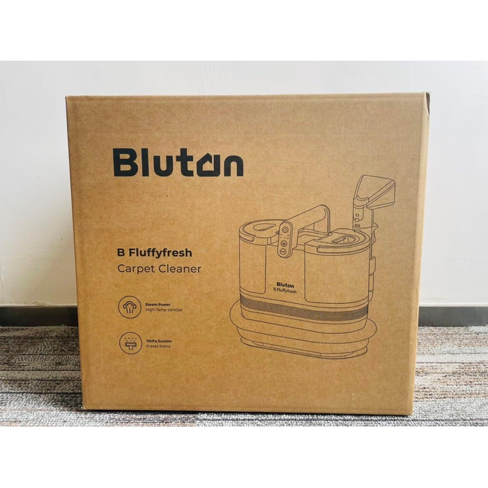 Пилосос миючий паровий Fluffyfresh для диванів, килимів, вікон та авто, 15 кПа, з гарячою водою та аксесуарами, 1.6л